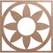 Ekena Millwork Blume Wood Fretwork Pierced Ceiling Medallion, Wood (Paint Grade), 34"OD x 11 3/4"ID x 3/8"T CMWP34X34X0375BLMF - alternate 1